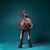 Asian Late 19th Century Gilt Copper Camel Figurine With Beast Mask, 1920g, High Relief For Sale - Image 3 of 9