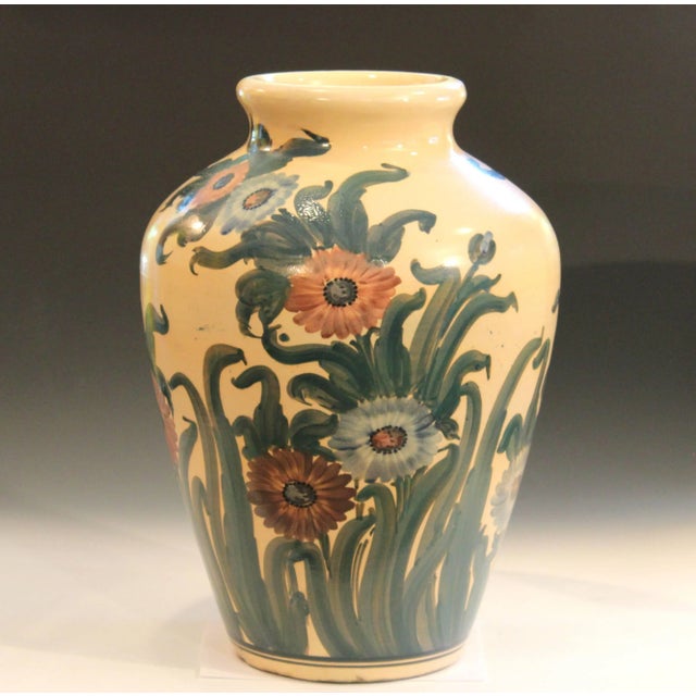 Mid-Century Modern Big Rrp Co Robinson Ransbottom Roseville Garden Urn Pottery Porch Floor Vase For Sale - Image 3 of 11