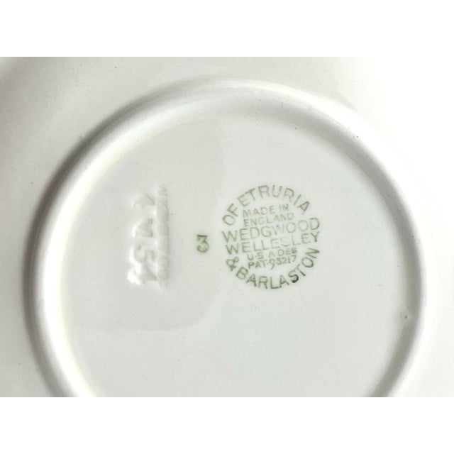 1950s English Wedgwood “Wellesley” Ceramic Tea Cups & Saucers - Set of 6 For Sale - Image 9 of 9