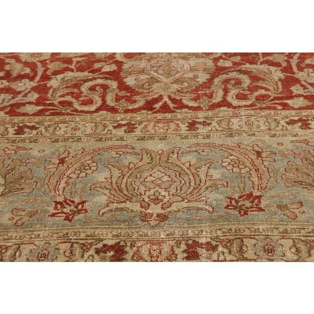 Early 20th Century Antique Persian Tabriz Rug, 09'05 X 12'07 For Sale - Image 5 of 10
