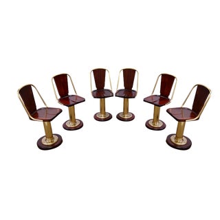 Vintage Dining Chairs, England, 1900s, Set of 6 For Sale