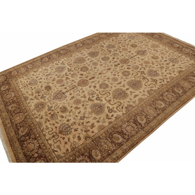This 12x18 hand-knotted wool rug from our Modern Classics collection is an ode to regal antique Tabriz Persian rugs. A...