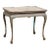 1750s Swedish Rococo Gray Painted Tea Table with Tray Top and Ball and Claw Feet For Sale