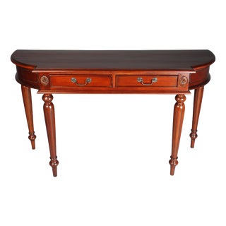 Classic English Console in Mahogany For Sale