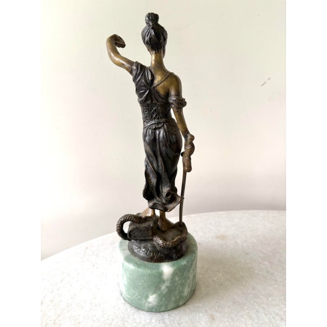 Art Deco bronze statue of Lady Justice signed by artist vintage bronze statue of Lady Justice signed by artist Alois Mayer...