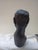 Vintage Mid-Century Hand-Carved African Ebony Wood Male Bust For Sale - Image 10 of 10