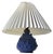 Spiky Blue Ceramic Table Lamp with Troll by Lauritz Hjorth, 1940s For Sale