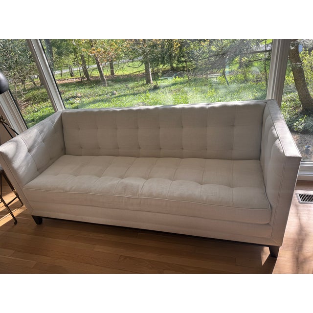 Transitional Tuxedo-Style 84" Sofa For Sale - Image 3 of 5