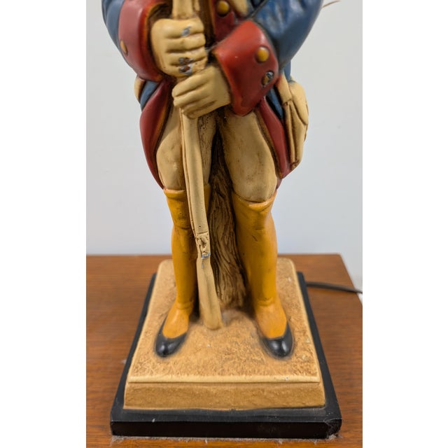 Vintage 1960 Colonial Soldier Table Lamp For Sale In Washington DC - Image 6 of 9
