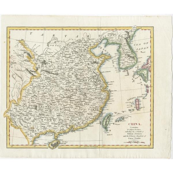 China with Hainan and Formosa Islands and the Kingdoms Corea and Tonkin, 1802 For Sale - Image 4 of 5