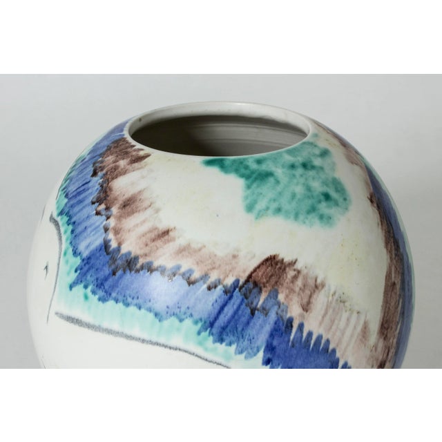 Stoneware Vase by Isaac Grünewald for Rörstrand, 1940s For Sale - Image 8 of 10