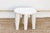 Coastal Coastal White Carved Nupe Stool For Sale - Image 3 of 7