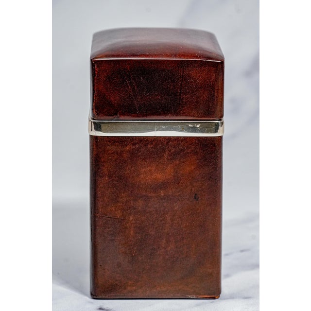 Refined Ralph Lauren Home Purple Label Wood Sterling Silver Storage Box Playing Cards Luxury Decor For Sale - Image 9 of 17
