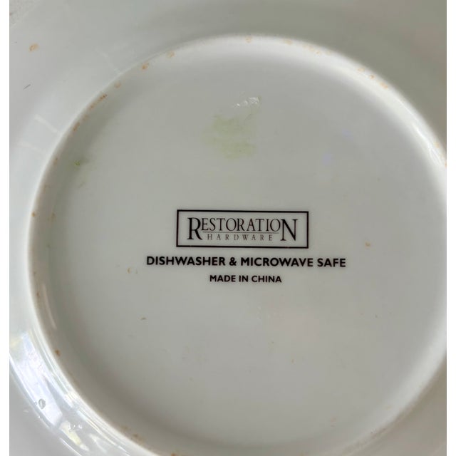 Ceramic Restoration Hardware Gourmet Cheese Appetizer Plates - Set of 4 For Sale - Image 7 of 8