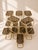 1970s Nesting Side Tables in Brass and Smoked Glass, 1970s, Set of 14 For Sale - Image 5 of 6
