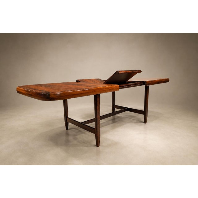 Brazilian Mid-Century Modern Extendable Dining Table in Rosewood, Loher, 1960s For Sale - Image 14 of 18