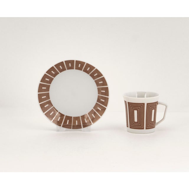 Mid-Century Modern Porcelain Coffee Cup by Fürstenberg, 1960s, Set of 2 For Sale - Image 9 of 9