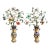 Antique Late MIng Chinese Enameled Wall Vase With Jade Flowers Circa 1880s For Sale