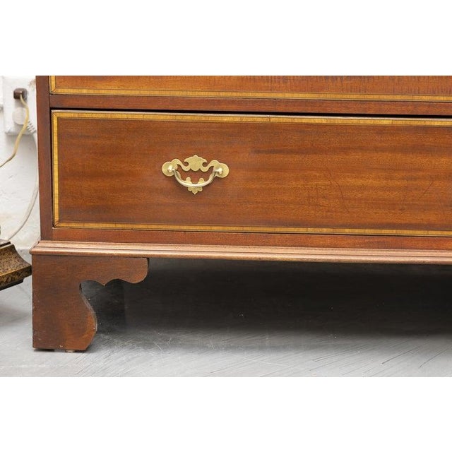 Late 19th Century Federal Style Inlaid Mahogany Chest of Drawers For Sale In West Palm - Image 6 of 6