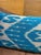 1990s Wave Pattern Ikat Lumbar Pillow Cover For Sale - Image 9 of 13