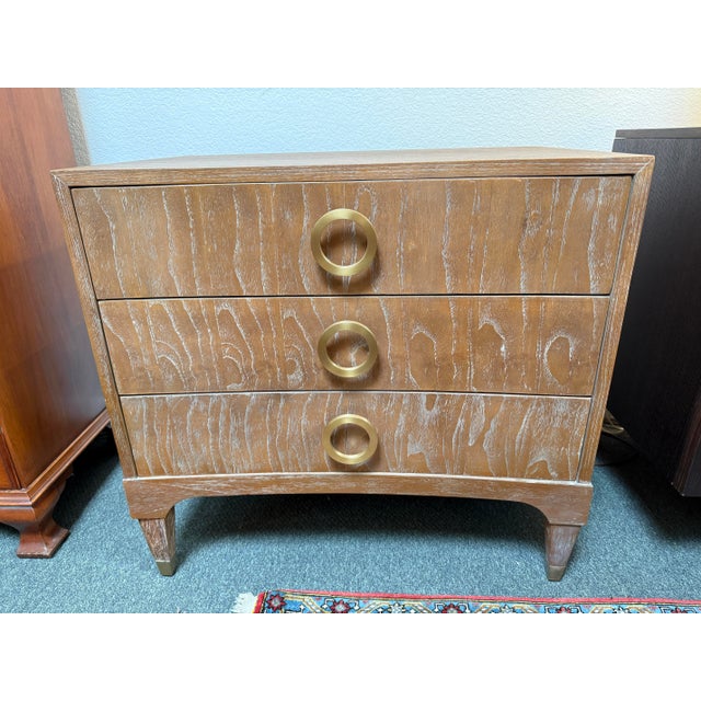 Brownstone Atherton Nightstand, Distressed Teak Wood For Sale - Image 10 of 12