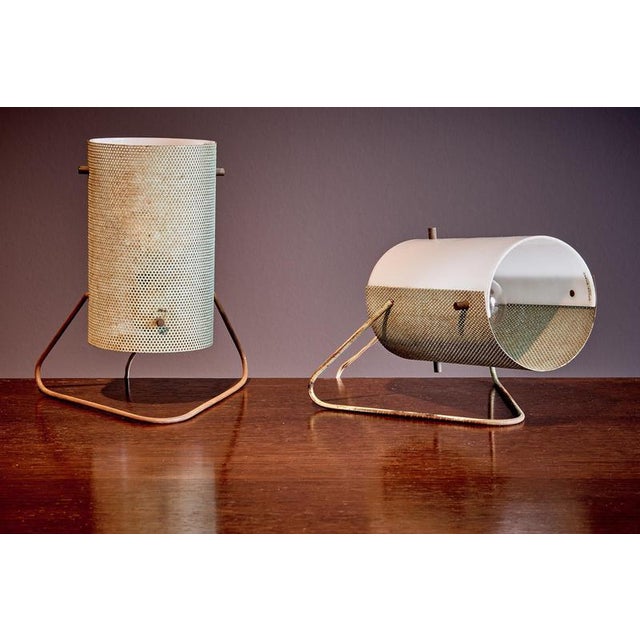 Metal Vintage Italian Table Lamps from Stilux Milano, 1950s, Set of 2 For Sale - Image 7 of 13