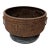 Antique 1800s Japanese Cast Iron Censer Bowl Hibachi Brazier, Primitive Asian Décor For Sale