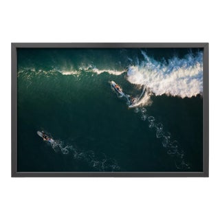Bottom Turn by Mike Kelley Print with Black Frame - 40 X 60 For Sale