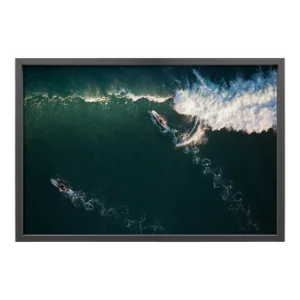 Bottom Turn by Mike Kelley Print with Black Frame - 40 X 60