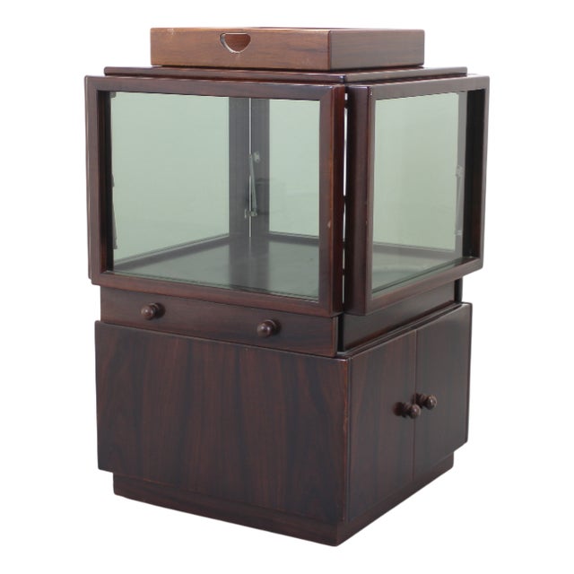 Bar Cabinet attributed to Gianfranco Frattini for Bernini For Sale