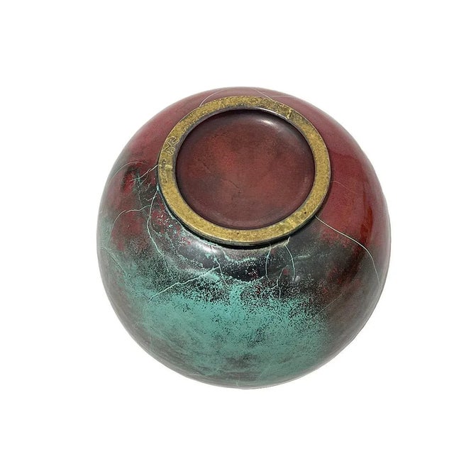 Round Vase attributed to Richard Uhlemeyer, Germany, 1940s For Sale - Image 4 of 6