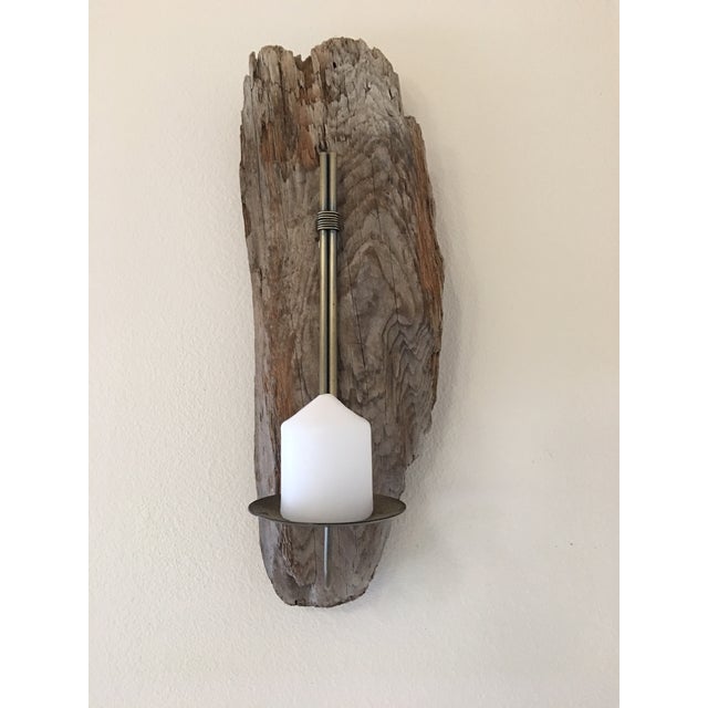 Driftwood Wall Candle Sconce From the Mendocino Coast Chairish