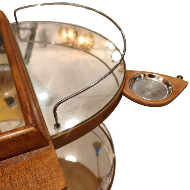 Bar Cart by Joseph Tugas, 1940s For Sale - Image 3 of 5