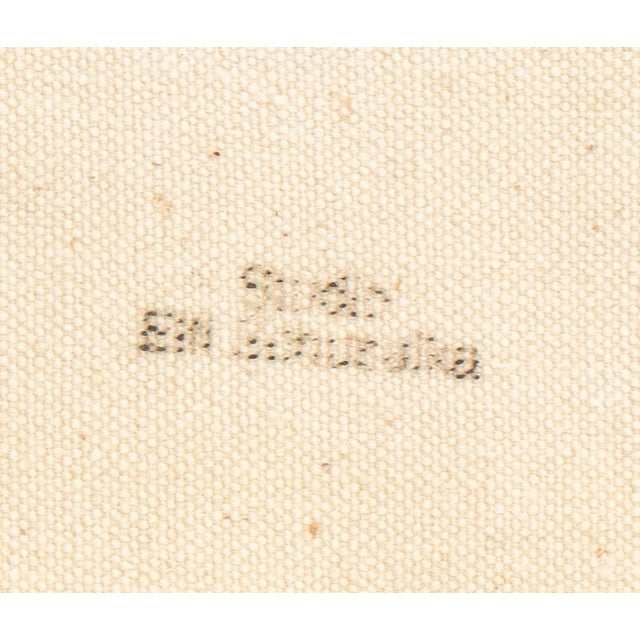 Elfi Schuselka Abstract Composition Oil on Canvas For Sale - Image 4 of 4