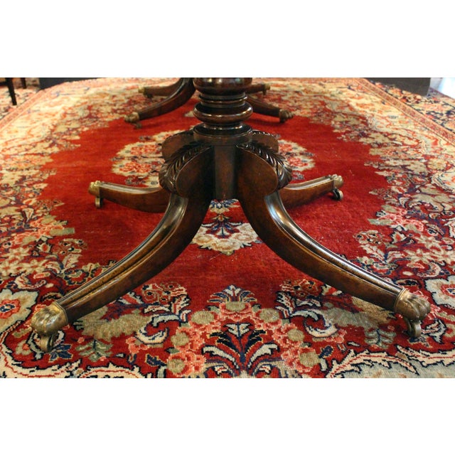 C. 1830 English Regency-William IV Double Pedestal Banquet Table For Sale - Image 4 of 6