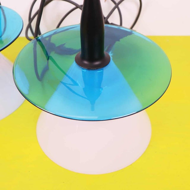 Glass Pendant Lights, Set of 2 For Sale - Image 3 of 8