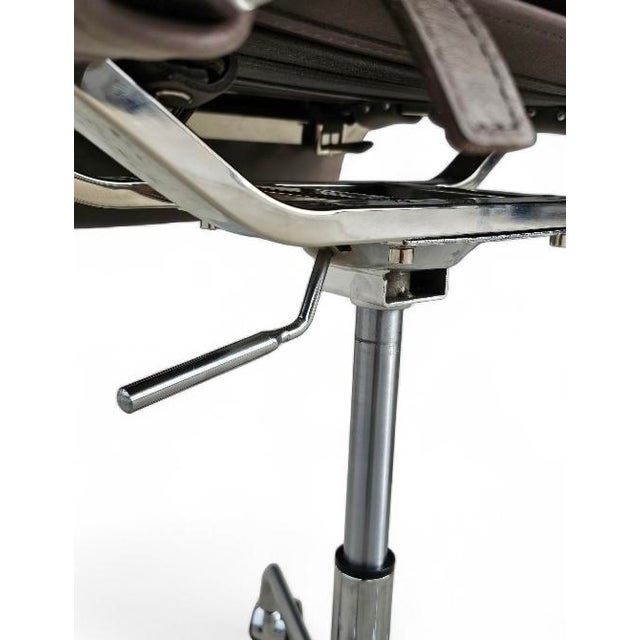 Restoration Hardware Oviedo Leather Desk Office Chair For Sale - Image 9 of 18