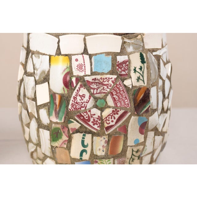 Mid 20th Century Mosaic Tiled Planters - Set of 2 For Sale - Image 10 of 11
