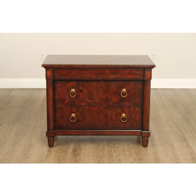 Bernhardt Empire Style Burlwood Chest of Drawers For Sale - Image 11 of 12