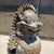 Early 20th Century Monumental Bronze Khmer-Style Male Temple Guardian Statue For Sale - Image 12 of 13