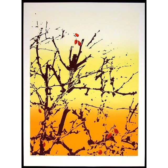 1980s Jim Boutwell "Summerberries I & II" Diptych Signed and Numbered Serigraph Prints For Sale - Image 4 of 10