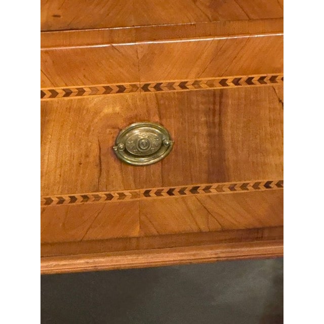 18th C. Italian Inlaid Walnut Commode For Sale - Image 4 of 7