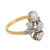 1910s Edwardian Diamond 18k Yellow Gold Platinum Ring, Size 5.5 For Sale - Image 4 of 7