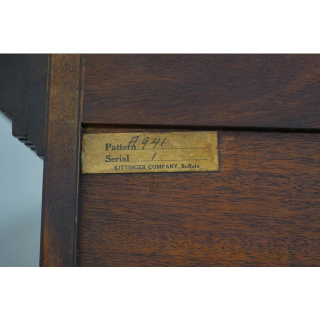 Kittinger Chippendale Mahogany Chest on Chest Serial No. 1 For Sale - Image 12 of 12