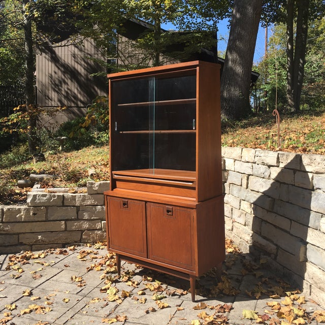 1960’s Vintage Bassett Walnut China Chairish