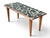 Wood Mid-Century Modern Brecciated Marble Coffee Table With Copper Flat Moulding Frame For Sale - Image 7 of 17