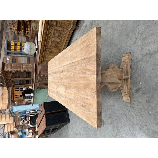 Monastery-Style Table in Oak For Sale - Image 9 of 11
