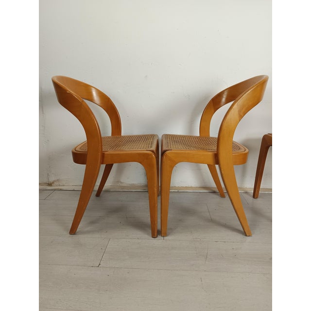 Gondola Chairs from Baumann, 1980s, Set of 4 For Sale - Image 8 of 18