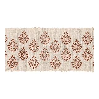 Sample - Schumacher Leila Hand Block Matka Tape in Sienna For Sale