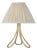 AERIN by Visual Comfort Signature Jeanne 13" Cordless Accent Lamp in Gild with Silk Pleated Shade For Sale